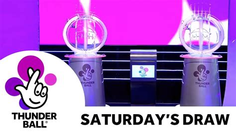 thunderball live draw tonight youtube today|The National Lottery Thunderball draw results from .